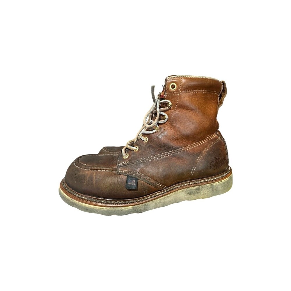 Thorogood Boots Mens Sz 10.5 D American Heritage 804 Max Wear Wedge Safety Toe